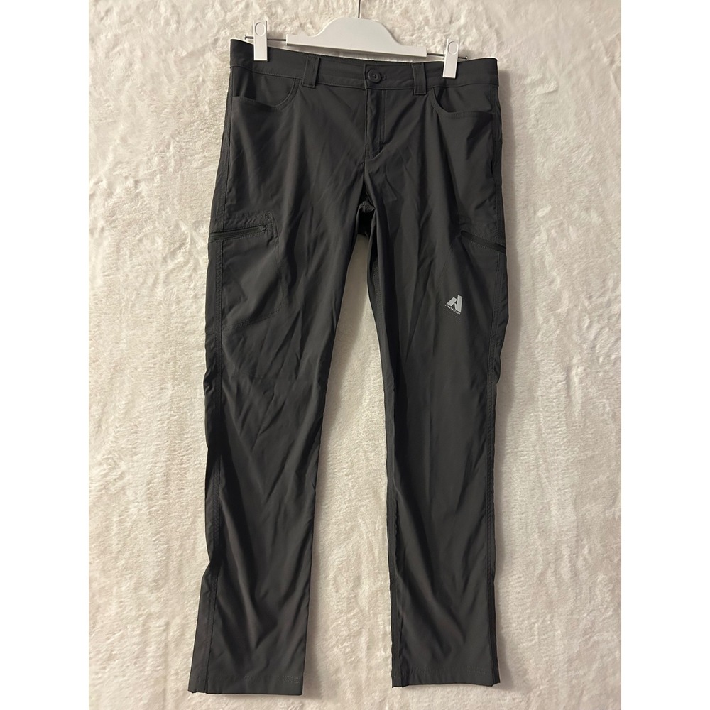 Eddie Bauer First Ascent Guide Pants Womens 6 Gray Hiking Outdoor Stretch Cargo